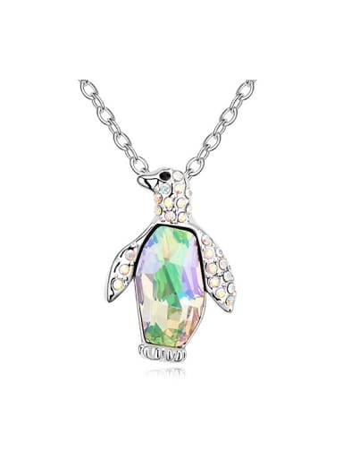 Fashion Penguin austrian Crystals Pendant Alloy Necklace