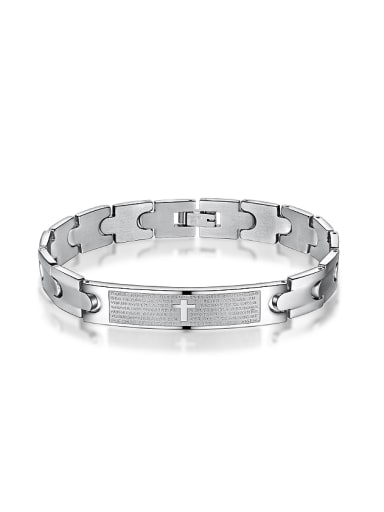 Fashion Titanium Smooth Men Bracelet