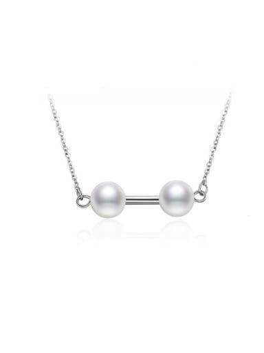 Personality Geometric Shaped Artificial Pearl Necklace