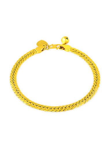 Women Luxury 24K Gold Plated Geometric Shaped Bracelet