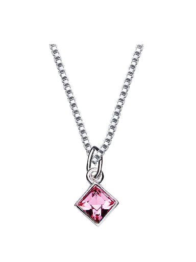 S925 Silver Square-shaped Necklace