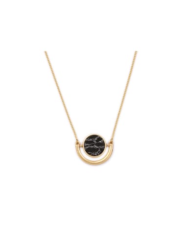 Fashion Long Round Alloy  Necklace