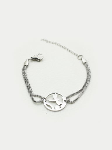 Round Dragonfly Double Lines Bracelet
