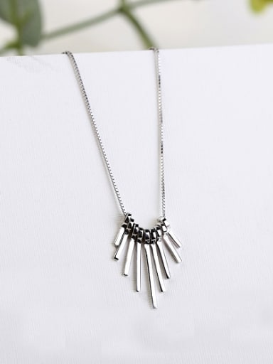 Fashion Tassels Silver Women Necklace