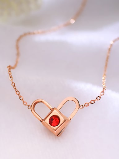 Stainless Steel With 18k Rose Gold Plated Trendy Locket A multi wear Necklaces