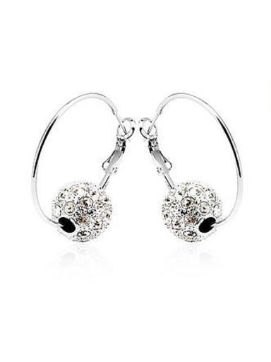 Fashion Rhinestone-studded Bead Earrings