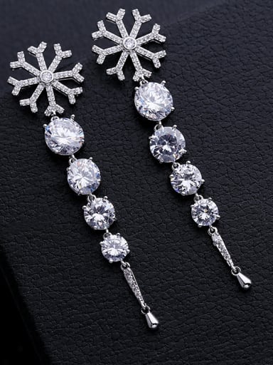 snowflakes AAA Zircon Earrings