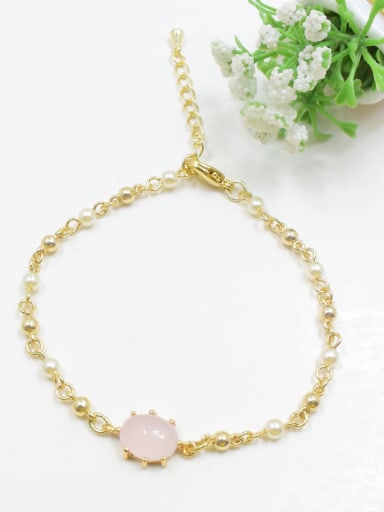 Exquisite Oval Shaped Artificial Pearl Bracelet