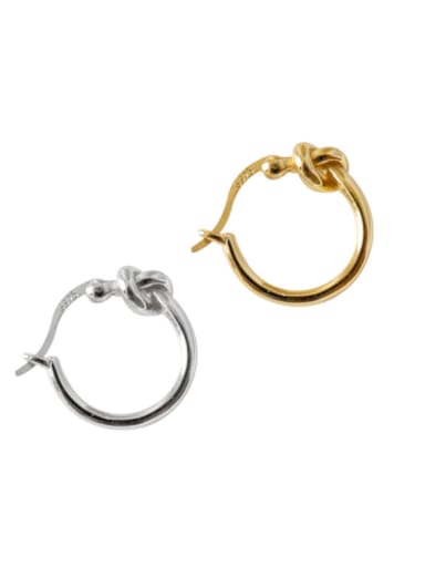 Simple Round S925 Silver Clip Earrings