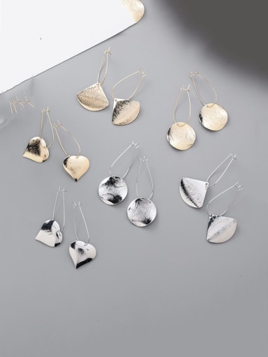 Alloy With Smooth  Simplistic Geometric Drop Earrings