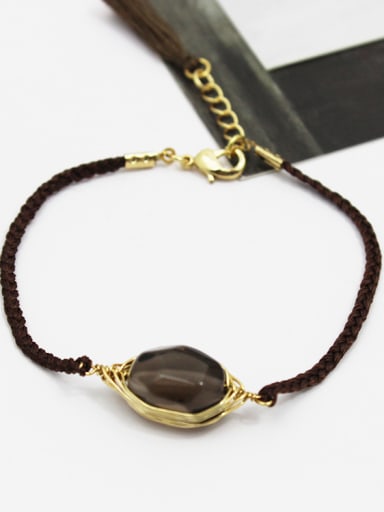 Handmade Adjustable Length Natural Stone Bracelet
