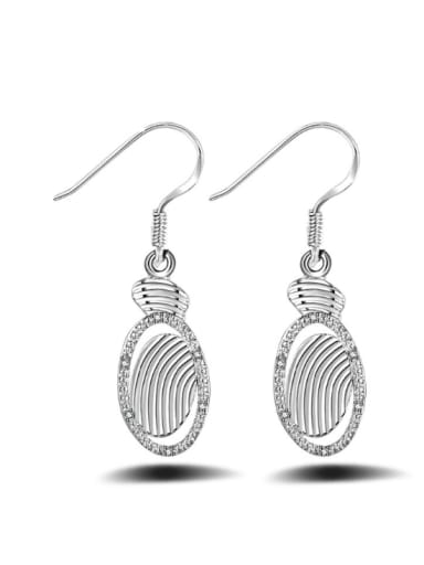 Silver Plated Women Fashionable Drop Earrings