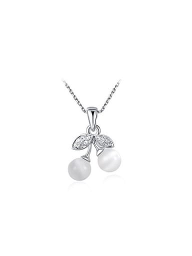 All-match Platinum Plated Fruit Stone Necklace