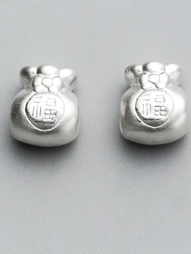 925 Sterling Silver With Silver Plated Cute Monogrammed Charms