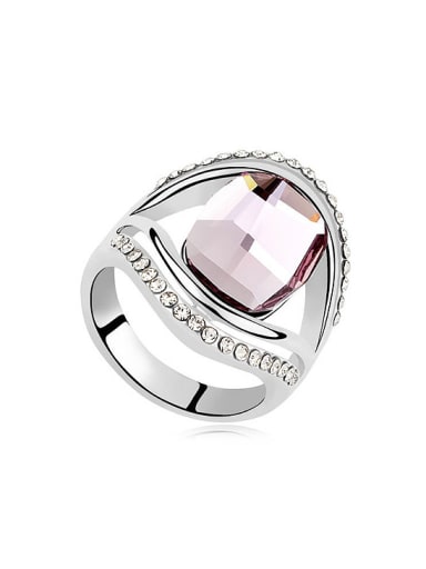 Simple Cubic austrian Crystals Alloy Ring