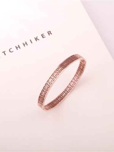 custom Single Line Fashion Titanium Ring