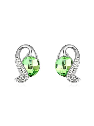 Fashion Cubic austrian Crystals-covered Alloy Stud Earrings