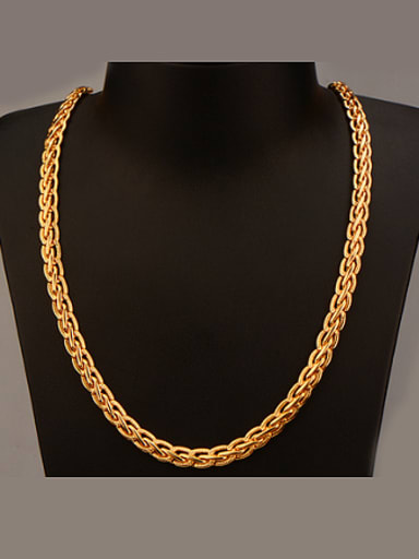 custom 18K Woven Colorfast Necklace