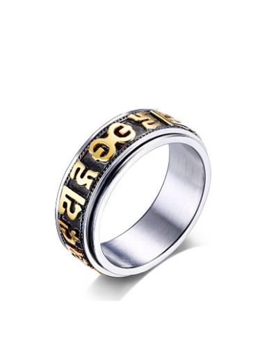 Fashionable Geometric Shaped Stainless Steel Ring