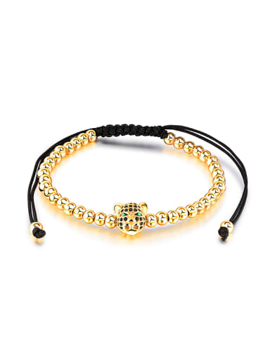 Fashion Leopard Head Beads Bracelet