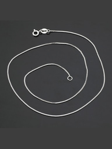 Simple Box Chain Copper Single Necklace