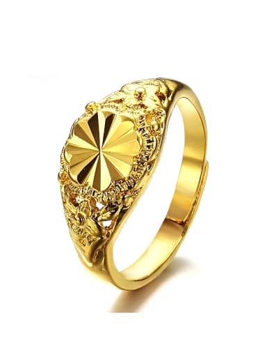 Classical 18K Gold Plated Opening Ring