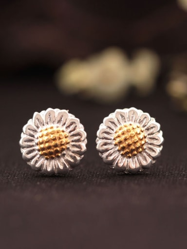Sunflower Double Color stud Earring