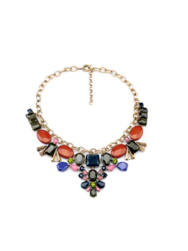 Flower Shaped Exaggerate Sweater Necklace