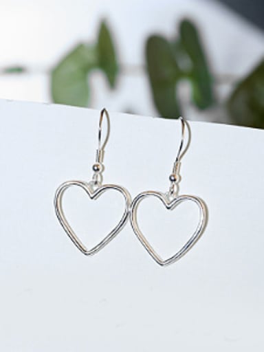 Simple Hollow Heart shaped Earrings