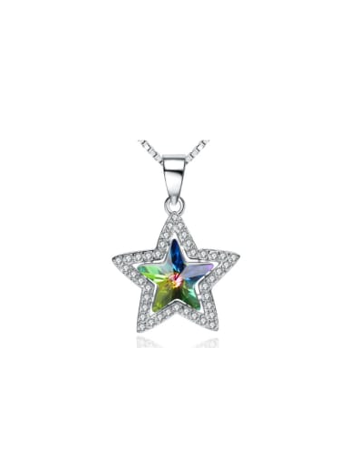 Star Colorful Crystal Micro Pave Women Pendant
