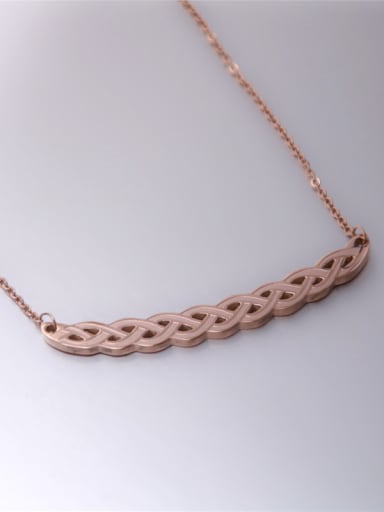Creative Titanium Hollow Pendant Necklace