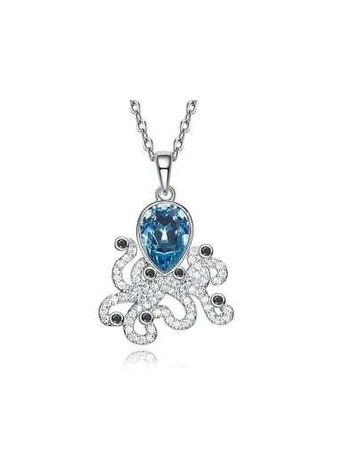 Fashion austrian Crystal Zircon Octopus Necklace