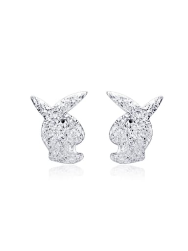 Lovely Rabbit S925 Silver Stud Earrings