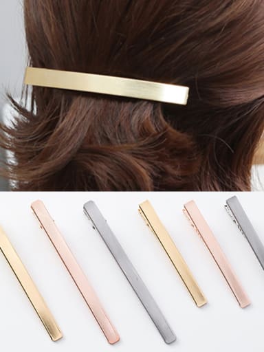Alloy With Rose Gold Plated Simplistic OneWord  Barrettes & Clips