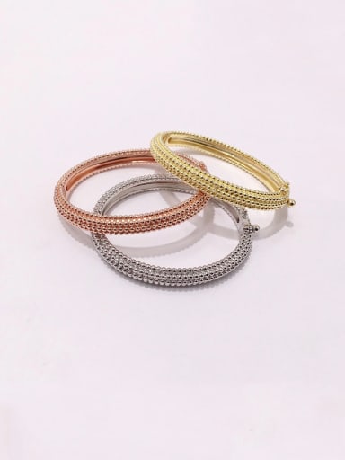 Titanium With Gold Plated Personality Irregular Bangles