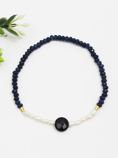 High-grade Carnelian Stone Pearl Elastic Bracelet