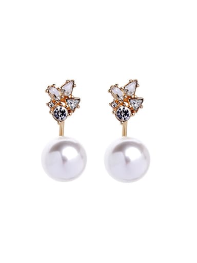 Personality Temperament Fashionable Artificial Pearls Stud Earrings