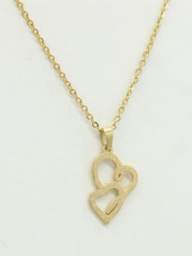 Korean Style Double Hearts Necklace