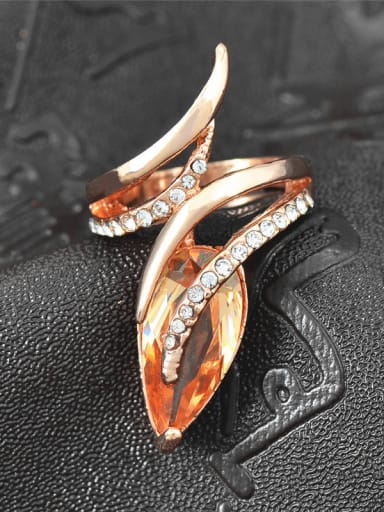 Fashion Personalized Marquise Zircon Cubic Rhinestones Alloy Ring