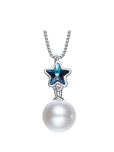 Freshwater Pearl Star-shaped austrian Crystal Necklace