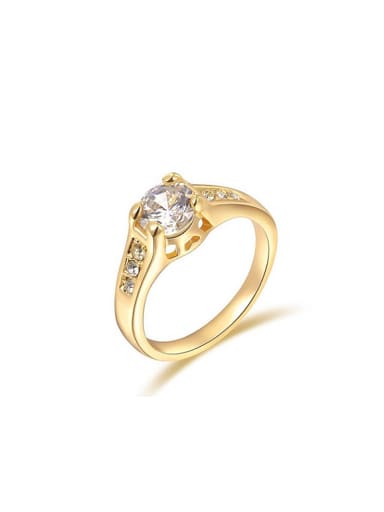 Delicate 18K Gold Plated Austria Crystal Ring