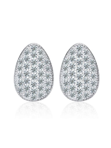 Lovely Personality Stud Earrings with Zircons