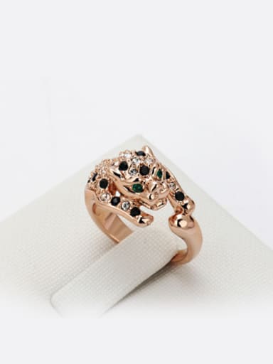 Fashion Leopard Rose Gold Plated Ring