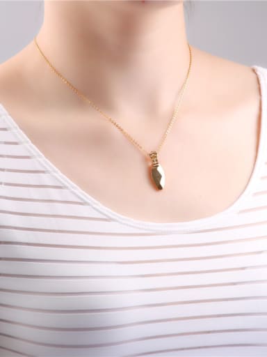 Geometric Pendant Rose Gold Plated Necklace