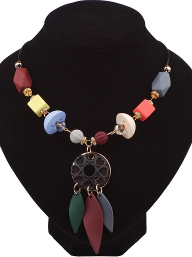 Fashion Handmade Resin Decorations Alloy Necklace