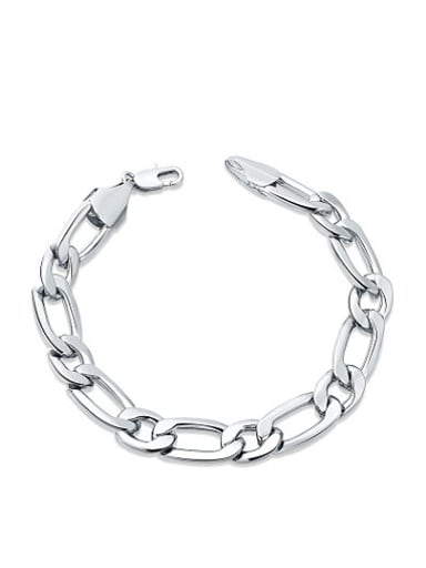 Simply Style Silver Plated Round Shaped Bracelet