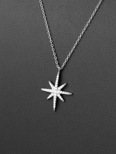 Sparking Star Micro Pave Zircons Exquisite Clavicle Necklace