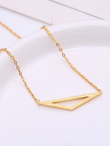 custom Women Wooden Triangle Shaped Necklace