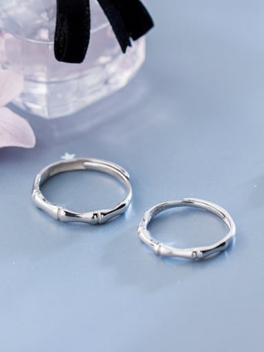 Sterling Silver sluice lovers adjustable size ring