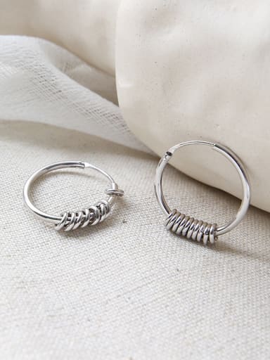 Sterling Silver simple round Earrings
